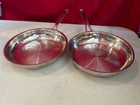 Set Of (2) Cuisinart 8" 722-20 & 422-20 Stainless Steel Frying Pans Skillets Used. Price: $24.00.