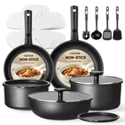 Carote 19PCS Pots Pans Set Stick, Cookware Detachable Handle, Non... New. Price: $84.63.