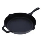 Cast Iron Skillet Large Frying Pan With Helper Handle Seasoned 100% Kosher New. Price: $112.46.
