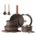 Carote 17-PIECE Nonstick Pots & Pans Set W/ Detachable Handle Induction Safe New. Price: $191.98.