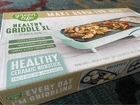 Greenlife Healthy Xl Electric Griddle Turquoise/teal Ceramic Nonstick Open. Price: $37.99.