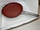 Grillville Carbon Steel Elite 21''X12'' Perforated Bbq Skillet Red New Non Stick. Price: $9.99.
