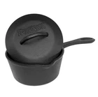 Bayou Classic 1 Quart Cast Iron Covered Sauce Pot With Self-basting Lid, Black New. Price: $37.00.