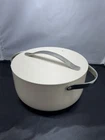 Caraway 6.5 Qt Nonstick Ceramic Dutch Oven With Lid Cream Used. Price: $69.98.