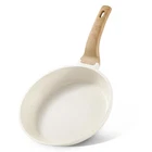 Pan Stick Frying 8 Induction Compatible Granite Chef Cream White Non Carote New. Price: $46.99.