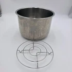 Instapot IP-LUX60 V3 Replacement Bowl & Rack 6-QUART Stainless Steel Used. Price: $14.99.