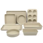 Bakeware Set 10 Piece Ceramic Non Stick Pfa Free Taupe Martha Stewart Gallen New. Price: $124.99.