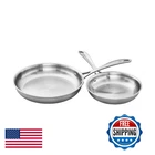 Zwilling Spirit 3-PLY 2-PC Stainless Steel Fry Pan Set 64090-003 New. Price: $142.43.