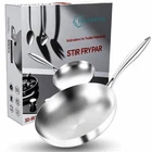 Lolykitch Tri-ply Stainless Steel Saute Frying Pan Skillet With Ergonomic Handle New. Price: $28.72.
