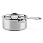All-clad 4200 Stainless Steel Everyday Tri-ply Bonded 3-QT Sauce Pan With Lid New. Price: $119.99.