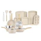 Bakken Swiss 20 Piece Essential Cookware Set Non Stick Granite Heat Resistant New. Price: $163.90.