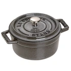 Staub Cast Iron 0.25QT Mini Round Cocotte Graphite Grey, Made France New. Price: $154.30.