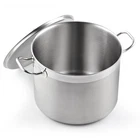 Stockpot 20 Quart Stainless Steel Lid Oven Safe Cooks Standard NC-00330 Large New. Price: $154.99.