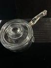 Vtg Pyrex Flameware 6212-B Qt Clear Glass Saucepan W/lid Used. Price: $34.00.