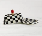 Mackenzie-childs Courtly Check Butter Box Us Stock New. Price: $78.99.