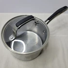 Farberware Millennium 2 Qt Saucepan Glass Lid Stainless Steel Pot Quality Used. Price: $22.99.