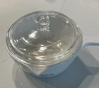 Corningware Blue Floral 1 Quart Ceramic Round Casserole With Glass Lid Vintage Used. Price: $14.00.