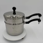 Farberware Steel Bottom 2 Qt 95A Saucepan And Double Boiler W/ Lid New. Price: $44.72.