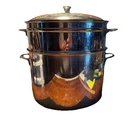 Letang & Remy Stock Gravy Saucepan Steamer Basket Pot Lid France Cookware 0186 Used. Price: $55.00.