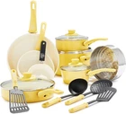 Greenlife 16 Piece Nonstick Cookware Set, Soft Grip Non-toxic Pfas-free Ceramic New. Price: $89.95.