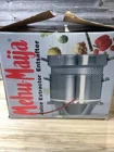 Lehman's Mehu-maija Stainless Steel 11 Qt Steam Juicer Makes Juice, Jelly, Sauce Open. Price: $120.00.