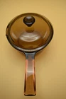 Vintage Corningware Vision 1L Saucepan W/spout & Pyrex Lid Amber Used. Price: $21.99.