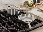Caraway Stainless Steel Minis Duo (fry/sauce) & Cabinet Organizer CW-MNFS-203 New. Price: $175.00.