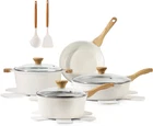 Nonstick Ceramic Cookware Set, 13-PIECE Non-toxic Pots And Pans Healthy Kit New. Price: $197.99.