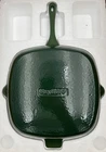 Berghoff Neo 11" Cast Iron Square Grill Griddle Pan, Rare Dark Green, Brand New!. Price: $69.87.