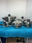 10 Piece Belgique Stainless Steel Cookware Set Made Belgium Pots And Pans Used. Price: $89.99.