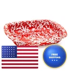 Golden Rabbit Enamelware Baking Pan 3 Quart Red Swirl New. Price: $94.48.