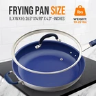 14-INCH Non-stick Ceramic Fry Pan With Lid, Oven & Dishwasher Safe New. Price: $120.81.