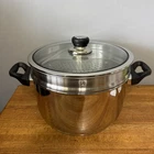 Ultrex Quality 10 Qt Non Stick Stainless Stock Pot W/strainer Insert & Lid 11 New. Price: $99.99.
