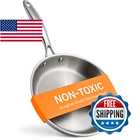Ziruma Non-toxic 8" Surgical Grade Stainless Steel Frying Pan, Fully Clad For Fa New. Price: $83.25.
