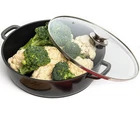 Moss & Stone 12 Inch Large Skillet With Lid, 5 Quart Saute Pan New. Price: $31.99.