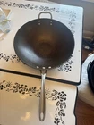 Calphalon Premier 13 Inch Hard-anodized Nonstick Flat Bottom Wok Black... Used. Price: $45.00.