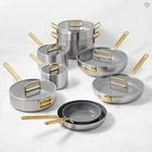 Greenpan Stanley Tucci Stainless-steel Ceramic Nonstick 15-PIECE Cookware Set New. Price: $999.99.