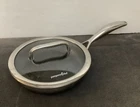 Pampered Chef 8 1/2 Stainless Steel Nonstick Skillet Hex Pattern Glass Lid Used. Price: $89.99.