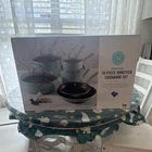 Martha Stewart Aluminum 10-PIECE Nonstick Pan Set With Lid Covered Dutch Oven New. Price: $90.00.