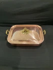 Ruffoni Historia Hammered Copper Rectangular Roasting Pan Lovebirds Knob New. Price: $399.99.