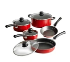 Tramontina 9-PIECE Non-stick Cookware Set Red New. Price: $29.22.
