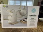 Martha Stewart Galway Aluminum Ceramic Nonstick 10-PIECE Cookware Set Linen New. Price: $119.00.