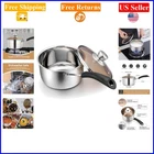 2 Qt Stainless Steel Saucepan With Glass Lid, Heatproof Handles, Dishwasher Safe New. Price: $37.49.