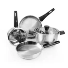 Meythway Stainless Steel Pots And Pans Set Non 6-PIECE, Silver New. Price: $79.22.