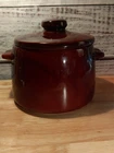 West Bend Usa 72OZ (2.25 Qt) Brown Glazed Stoneware Bean Pot Crock & Lid 1950 Used. Price: $11.99.