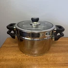 Ultrex Quality 6 Qt Non Stick Stainless Stock Pot W/strainer Insert & Lid 9.5 New. Price: $69.99.