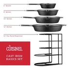 Cuisinel Chef's Basic Piece Cast Iron Set CB-503 Black Used. Price: $46.69.