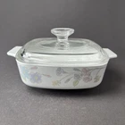Vtg Coringware Pastel Bouquet A-1-B Liter Casserole, Baking Dish & Lid A-7-C Used. Price: $15.98.