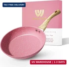 Innerwell 8-INCH Pink Nonstick Egg Pan, Pfoa-free Stone Cookware Skillet, Induct New. Price: $21.89.