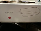 New Staub Large 13 X 9 Ceramic Casserole Rectangular Baking Dish Red 4.75 Qt. Price: $59.99.